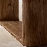 Sorento Rounded Corner Rectangular Shape Wood Dining Table