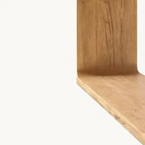 Sorento Rounded Corner Rectangular Shape Wood Dining Table