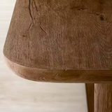 Sorento Rounded Corner Rectangular Shape Wood Dining Table