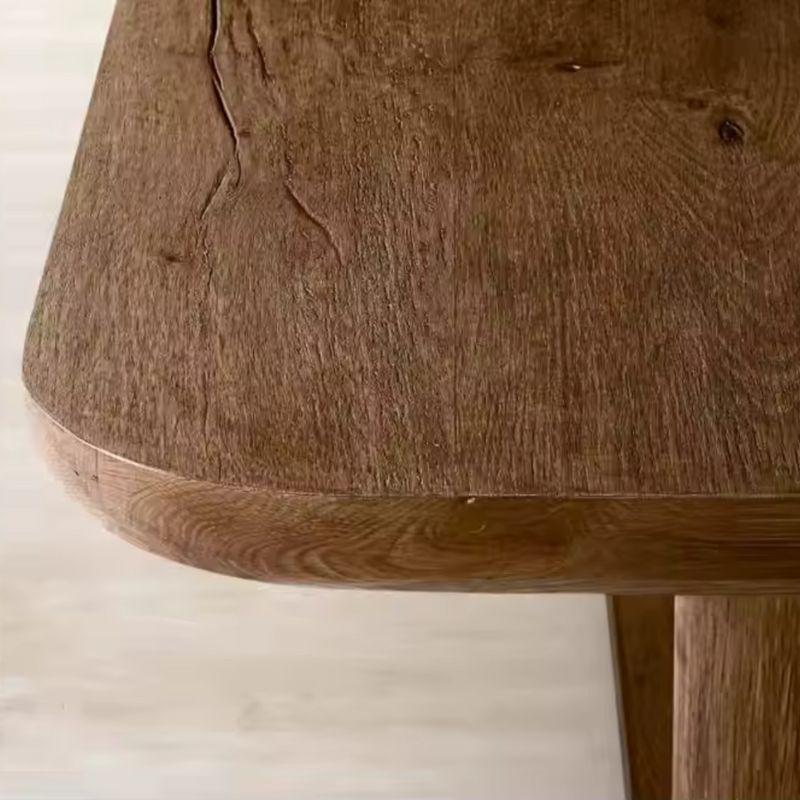 Sorento Rounded Corner Rectangular Shape Wood Dining Table