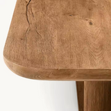 Sorento Rounded Corner Rectangular Shape Wood Dining Table