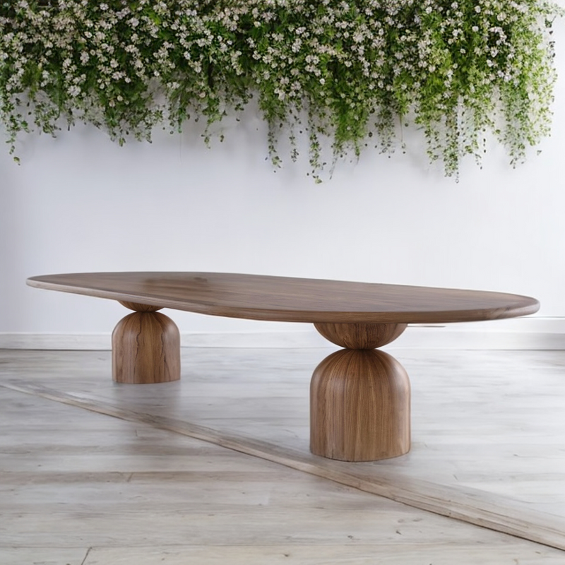The Baobab Wood Oval Dining Table