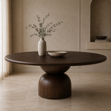 The Baobab Wood Round Dining Table
