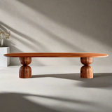 Monelli Wood Oval Dining Table