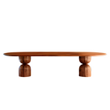 Monelli Wood Oval Dining Table