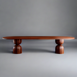 Monelli Wood Oval Dining Table