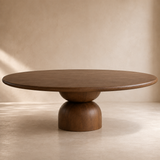The Baobab Wood Round Dining Table
