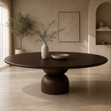The Baobab Wood Round Dining Table