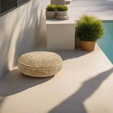 Tidal Occasional Indoor and Outdoor Rattan Floor Pouf & Side Table
