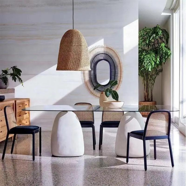 Tonnara Nordic Rattan & Wood Dining Chair