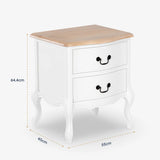 The Seine Bedside Table with Drawers
