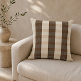 Addie Soft Cushion styled in a warm Mediterranean minimalist living room