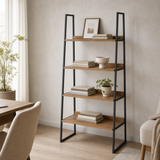 Alessia shelving unit styled in a European minimalist home office