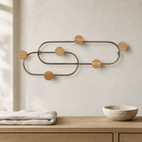 Angelo sculptural wall piece in a minimalist dressing area