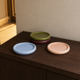 Arli four-piece ceramic set on a dark timber console