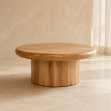 Arlo Low-Profile Coffee Table — low three-quarter view