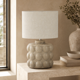 Aspen Resin Lamp Ivory Small in a premium Mediterranean interior