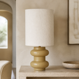Aspen Resin Table Lamp Ivory Large in a premium Mediterranean interior