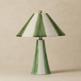 Athol Ceramic Lamp Natural in a warm beige studio