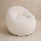 Bambolina Teddy Boucle Armchair in a warm beige Elara studio