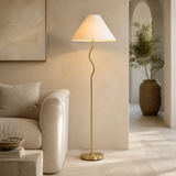 Becker Metal Floor Lamp in a premium Mediterranean living room