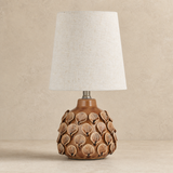 Bern Yellow ceramic table lamp in warm beige Elara-style studio