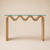 Byron Coastal Console — Elara beige studio