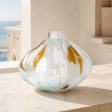 Caspian Glass Vase — low-angle lifestyle