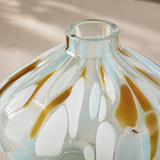 Caspian Glass Vase — hand-blown rim and glass detail