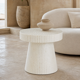 Chiana shell mosaic table in a premium Mediterranean living room