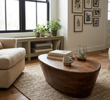 The Arlo Curved Coffee Table | Umber Mango Wood