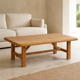 Cortona elm coffee table in a premium Mediterranean living room