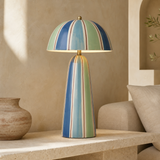 Eden Ceramic Lamp Multi in a premium Mediterranean living room