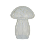 Mushroom Glass LED Lamp White — designer table lamp for bedroom and living room