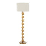 Taylor Wood Look Floor Lamp Natural — designer floor lamp for living room and bedroom