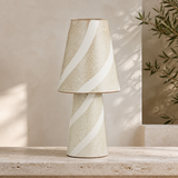 Faro Ceramic Table Lamp Ivory in a premium Mediterranean interior