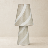 Faro Ceramic Table Lamp Ivory in warm beige Elara studio