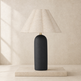 Florence Ceramic Lamp in warm beige Elara studio