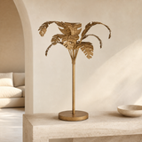 Ibiza Palm Tree Table Lamp Gold — premium Mediterranean lifestyle