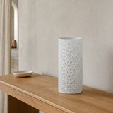 Isla Porcelain Table Lamp White — European oak entry lifestyle