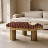 Kendall Handmade Tile Coffee Table in a premium Mediterranean living room