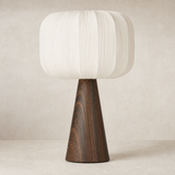 Kessler Ceramic Table Lamp Natural in a warm beige Elara studio