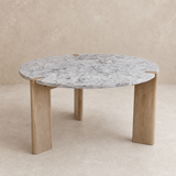 Licata Granite Coffee Table in a warm beige Elara studio