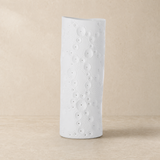 Malmo Small white ceramic luminary in a warm beige Elara studio