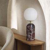 Marino marble lamp from an alternate Mediterranean reading-corner angle