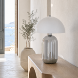 Marlo Ceramic Lamp — alternate coastal lifestyle angle