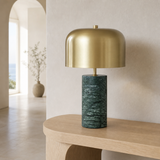 Massa Marble/Metal Lamp — alternate coastal lifestyle angle