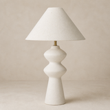 Moka Ceramic Lamp — warm beige Elara studio