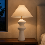 Moka Ceramic Lamp — evening bedroom lifestyle