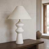 Moka Ceramic Lamp — alternate three-quarter lifestyle angle
